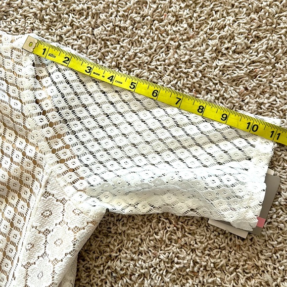 NWT⭐️DANNY and NICOLE Ivory Cream LACE DRESS Size 10 - Picture 16 of 16